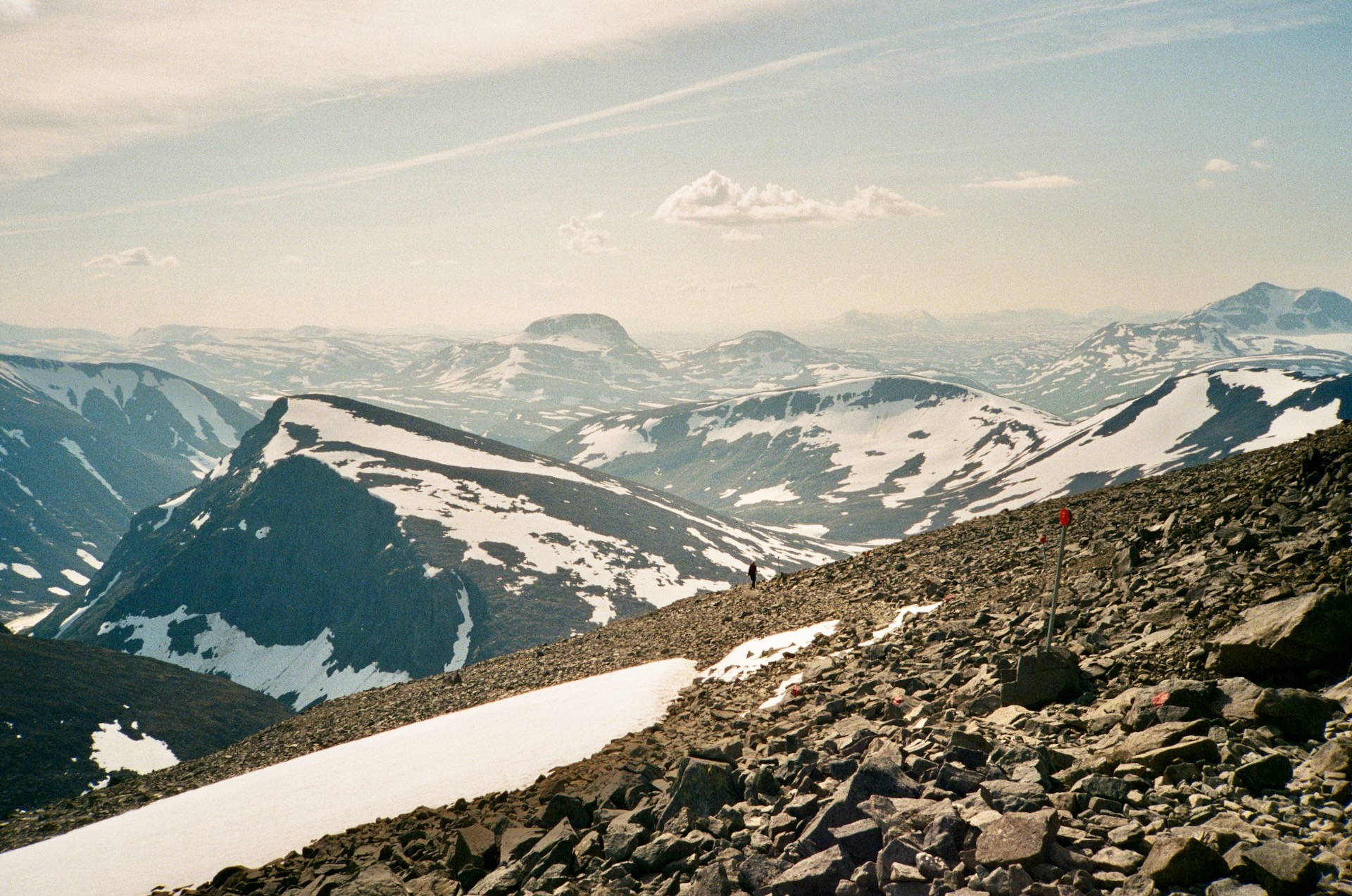 Descending from Kebnekaise